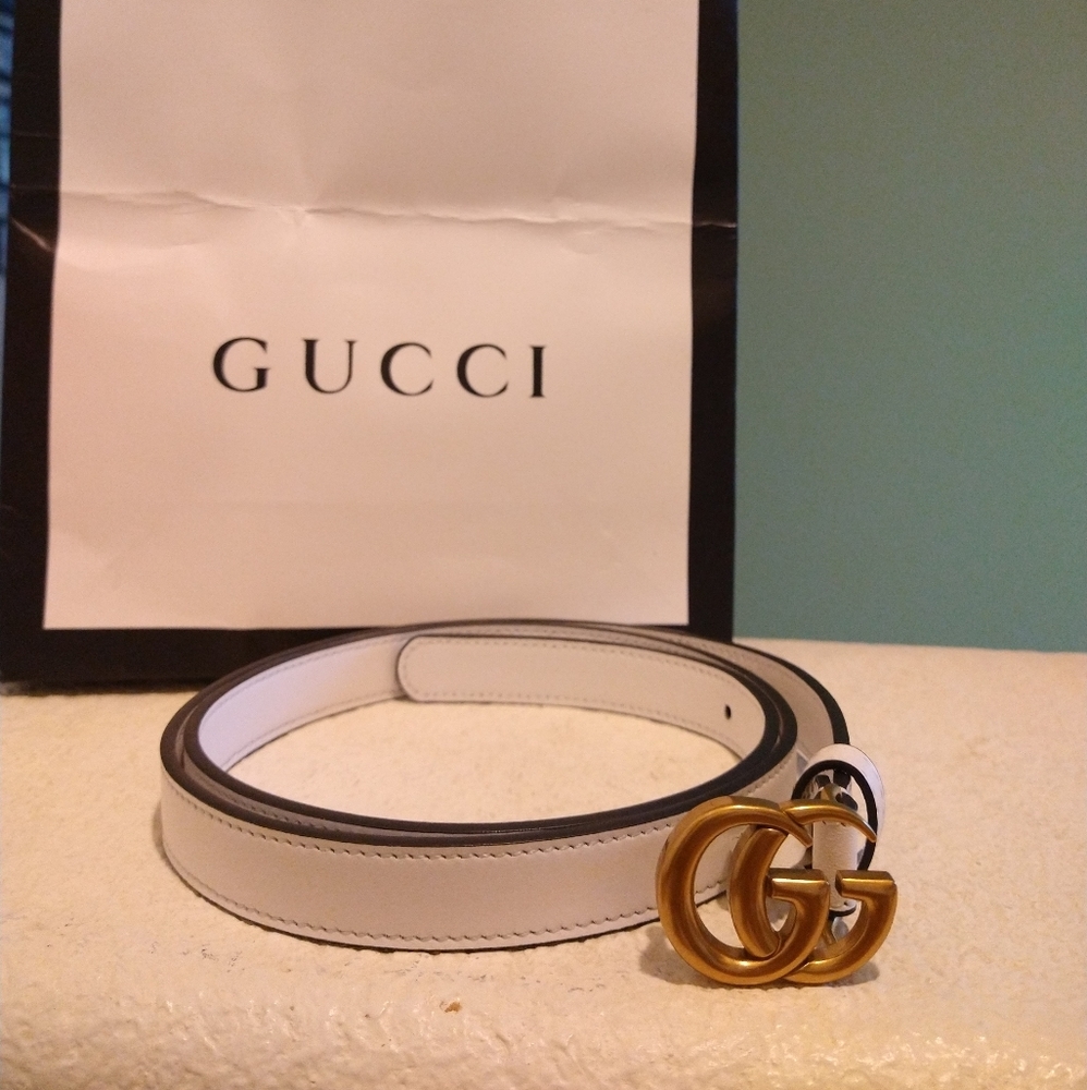 Gucci GG Marmont Skinny Belt